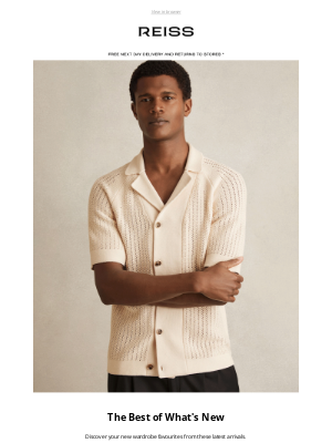 Reiss (United Kingdom) - Just Landed Styles to Wear Now
