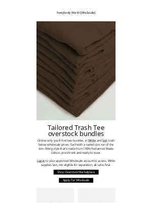EVERYBODY.WORLD - Online-only Trash Tee overstock