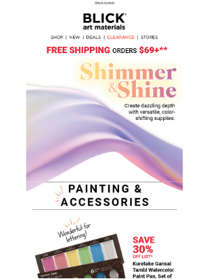 Blick Art Materials - It’s time to shine ✨