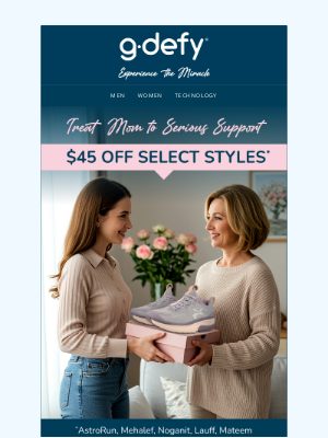 Gravity Defyer - Gift of Luxury and Ease—$45 Off Select New Women's Styles