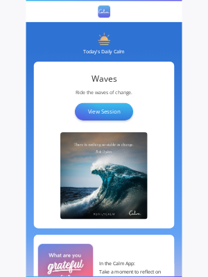 Calm - Tuesday's Daily Calm: Waves