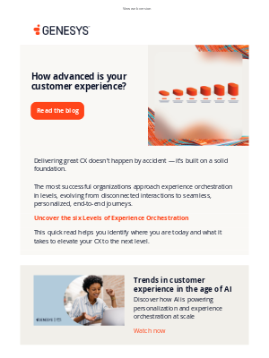 Genesys - How advanced is your customer experience strategy?