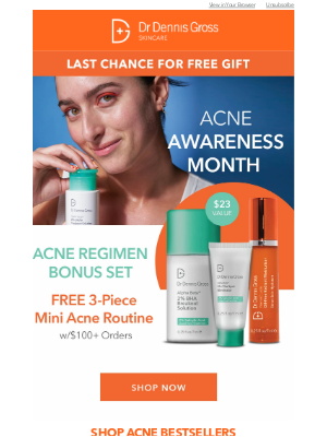 Dr. Dennis Gross Skincare - LAST CHANCE 🚨 Free Acne Mini Set!