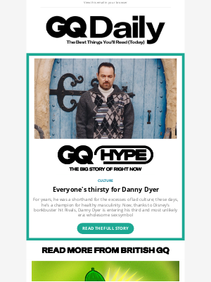 British GQ - Everyone's thirsty for Danny Dyer