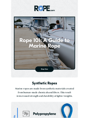 ROPE - 📓 Rope 101: A Guide to Marine Rope