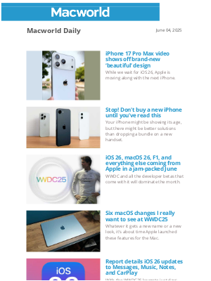 Macworld - iPhone 17 Pro Max video shows off brand-new ‘beautiful’ design