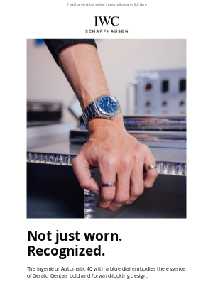 IWC Schaffhausen - A legacy on the wrist