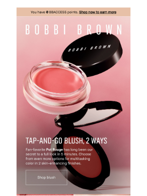 Bobbi Brown Cosmetics - Tap-and-go blush in 2 finishes