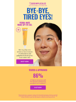 Good Molecules - how to stop looking tired in the morning 🥱
