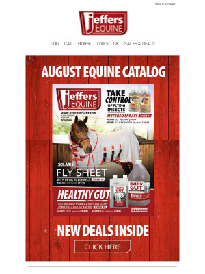 Jeffers Pet Supplies - The NEW August Equine Catalog is Here