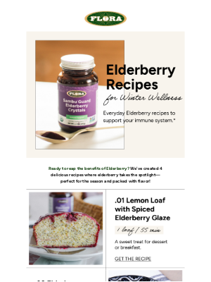 Flora Health - 4 Everyday Elderberry Recipes