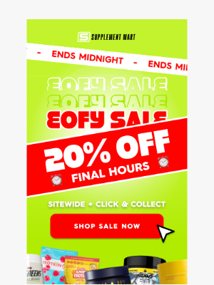 Supplement Mart (Australia) - Last chance: EOFY ends MIDNIGHT ⏰