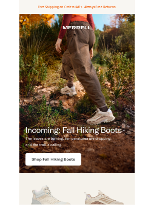 Merrell - Fall colors on the trail