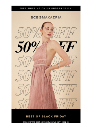 BCBG - 50% off best-sellers (and much more)