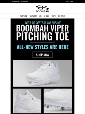 Boombah, Inc. - All-New Pitching Toe Footwear is Here!