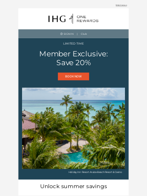 Intercontinental Hotel Group - Member Exclusive: Save 20% for a limited time