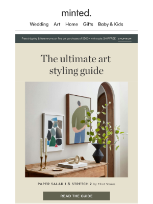 Minted - Renee, we’ve gathered ALL of our art styling tips