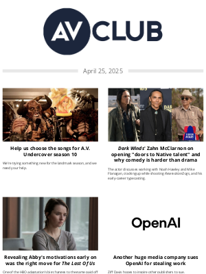 The A.V. Club - Help us pick the songs for A.V. Undercover