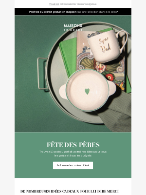 MaisonsduMonde (France) - Fête des pères : une sélection pensée pour lui 🎨