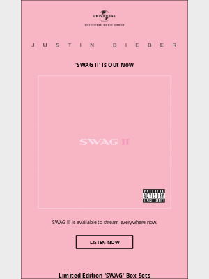 Spotify - Justin Bieber – 'SWAG II' is out now