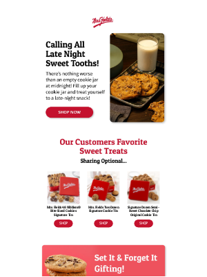 Mrs. Fields - Treat Yourself to Something Sweet 🍪🥛