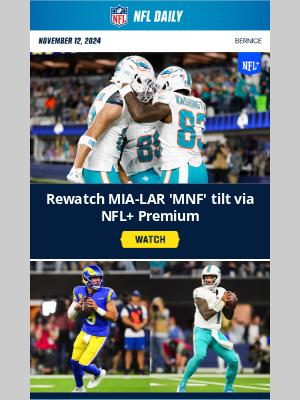 NFL - Dolphins Snap Losing Streak with win over the Rams on Monday Night!