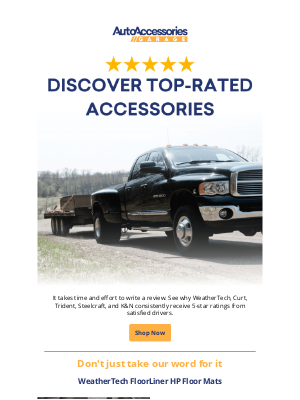 AutoAccessoriesGarage - james, Join The 5-Star Club