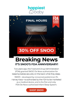 Happiest Baby - Don’t Miss $500 Off Safer, Better Sleep!