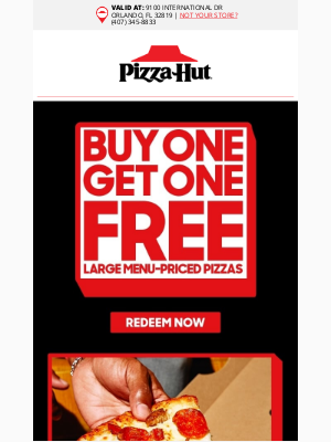 Pizza Hut - Craving Free large pizza, Angie? 👀
