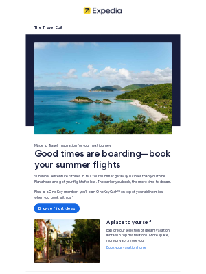 Expedia - Incredible flight deals for summer