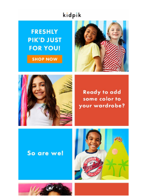Kidpik - Freshly Picked For Summer! Shop Now!