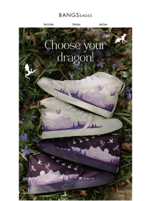 BANGS Shoes - Choose Your Dragon 🐉💜