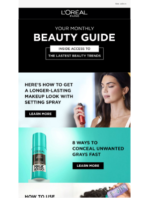 L'Oreal Paris - Your Monthly Beauty Guide