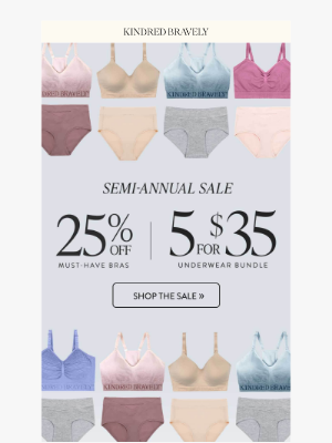Kindred Bravely - Our Semi-Annual Sale is here!