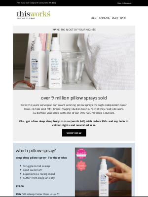 This Works (UK) - Over 9 million pillow sprays sold