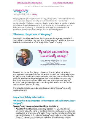 Wegovy - Real stories about real results