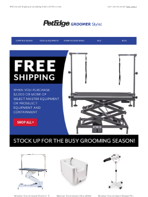 PetEdge - 🤩 Equipment FREE Shipping Offer