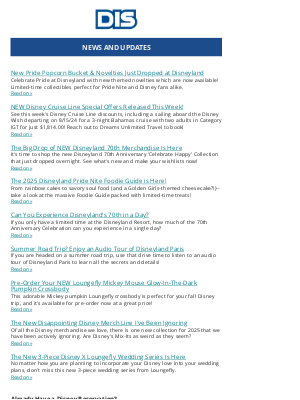 The DIS - News and Updates for 06/09/2025
