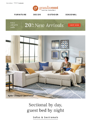 Grandin Road - Lounging-obsessed, sleepover-approved
