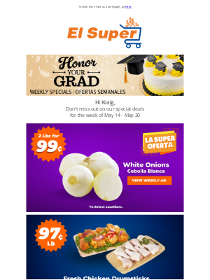 El Super Market - Kraig, Congratulations Class of 2025!