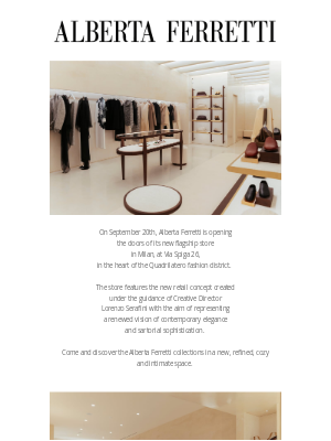 AlbertaFerretti - Introducing the new Milan's flagship store 