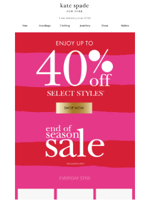 Kate Spade (United Kingdom) - There's up to 40% off our cult handbags