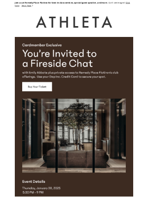 Athleta - Reserve your spot at NYC's premiere wellness club ✨