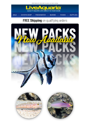 💯 Exciting NEW fish & invert multi-packs