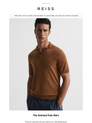 Reiss - The Knitted Polo Shirt