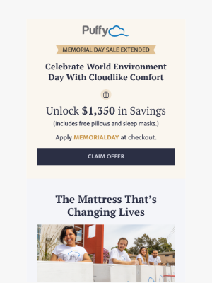 Puffy - Claim your ✨ $1,350 savings before they’re gone