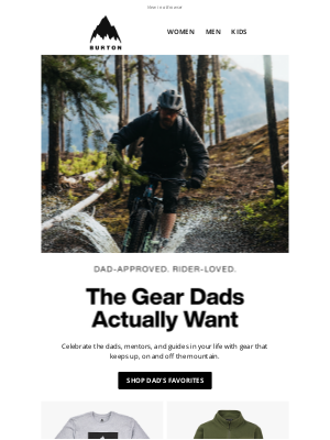 Burton Snowboards - Tried, tested, and loved by dads