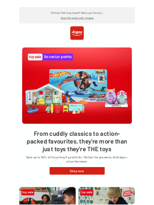 Argos (United Kingdom) - Save up to 50% on THE toys