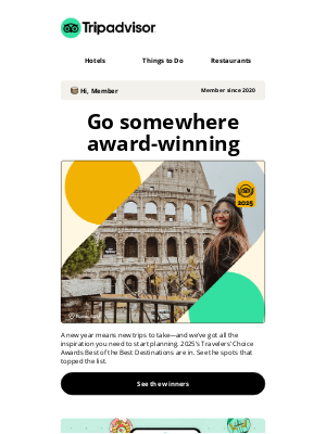TripAdvisor - Your January member update