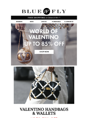 Bluefly - Chic by Valentino: Now with an Extra 15% Off